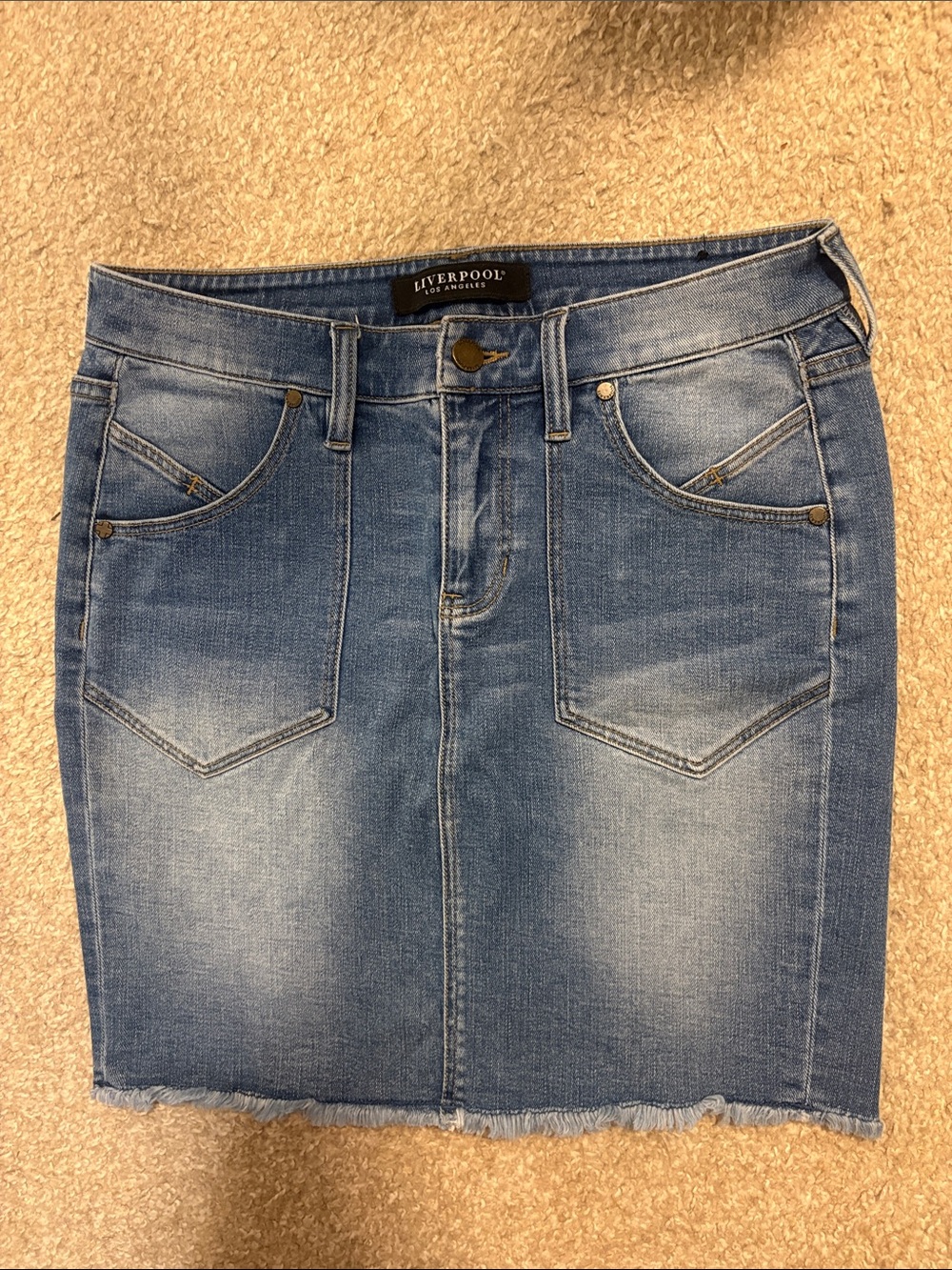 Liverpool Denim Skirt